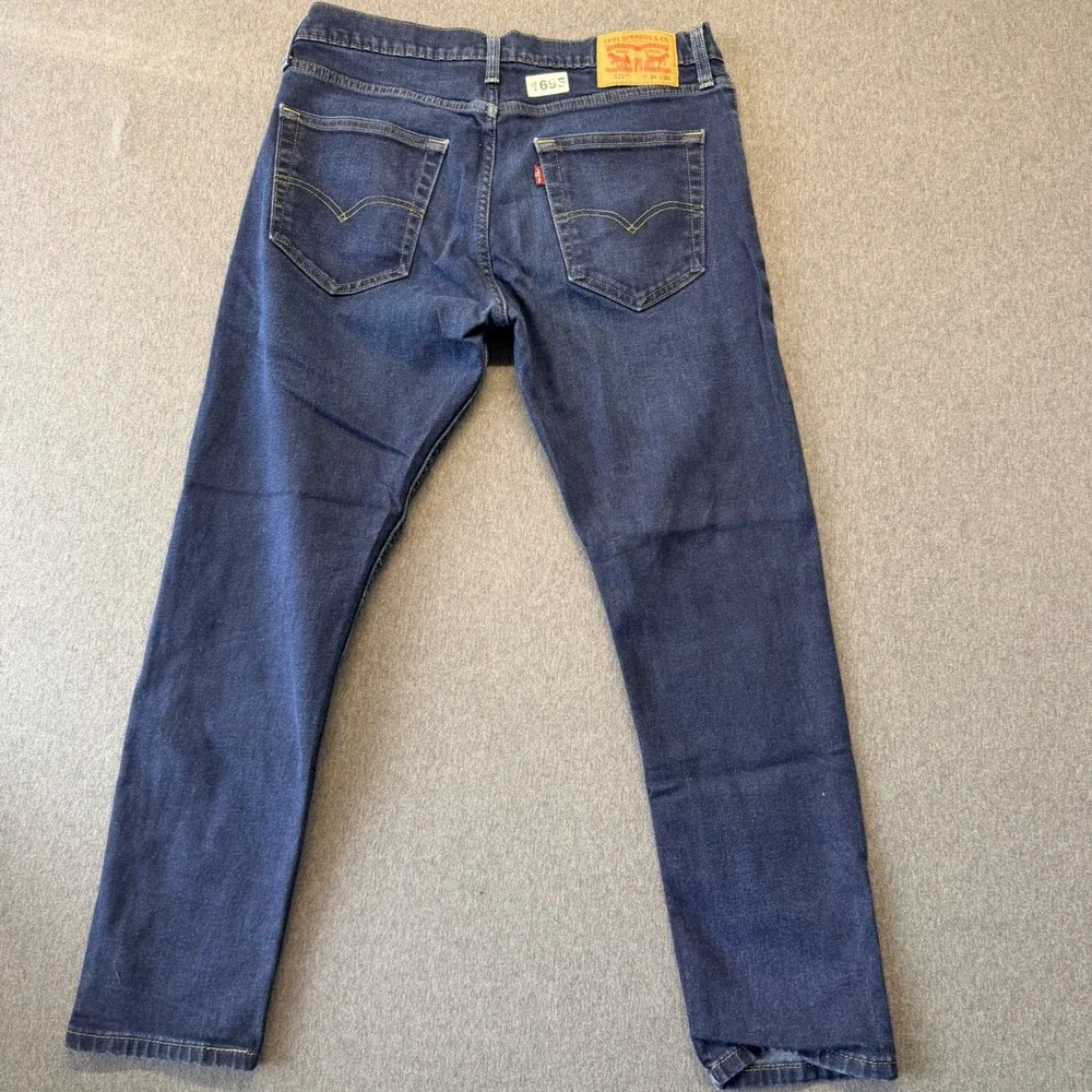 Levis 512 Slim Taper Jeans Mens 34x30 Dark Wash Blue Denim Pants